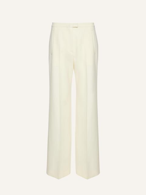 MAGDA BUTRYM Straight-leg wool trousers in cream