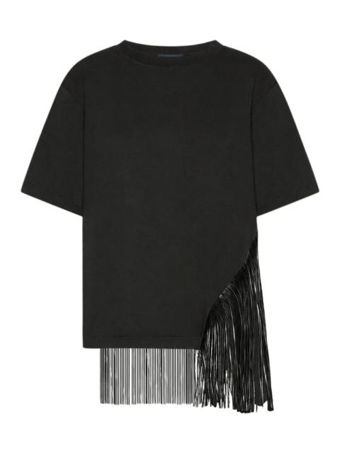 Sportmax Sportmax Women Cotton T-Shirt With Fringes