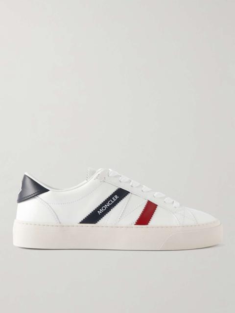 Monaco M Striped Leather Sneakers