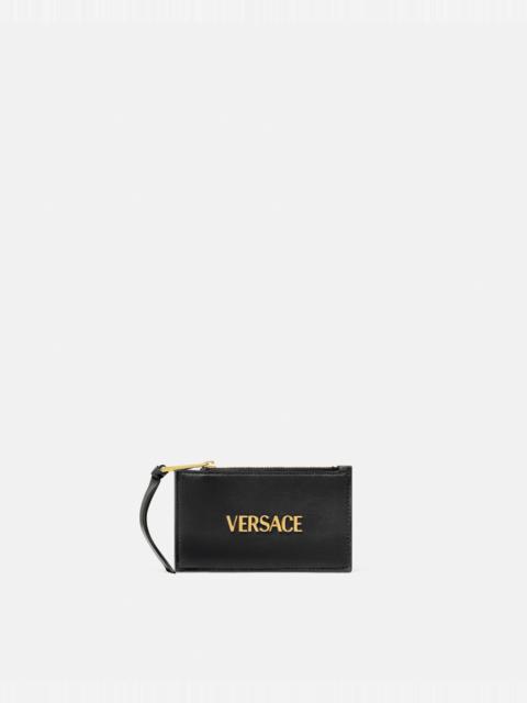 VERSACE Versace Tag Zip Card Holder