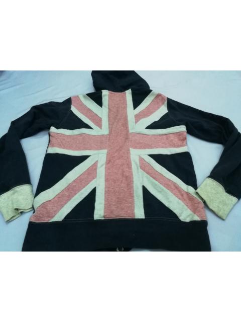 Other Designers Very Rare - Fred Perry Hoodie Great Britain Flag Big Logo