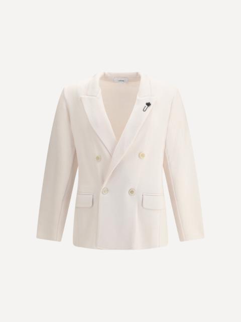 LARDINI Double-breasted knit Jacket
