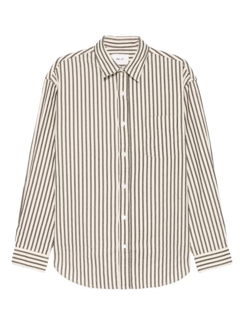 NN07 Skyler striped-pattern button-down shirt