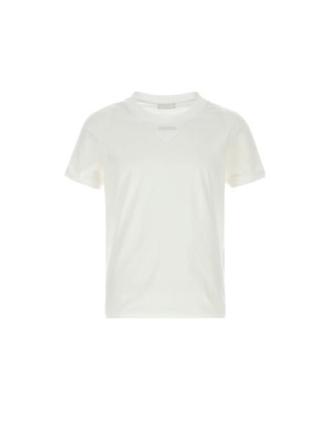 Prada PRADA White Cotton T-shirt New & Authentic (Men's size:S;)