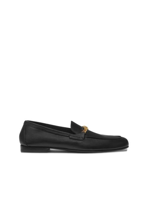 Medusa chain-detail loafers