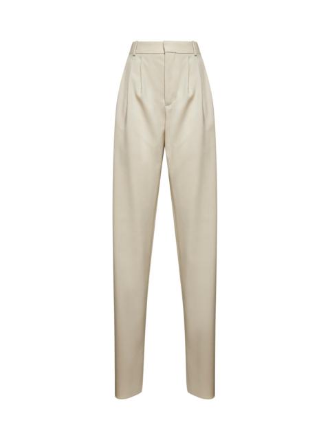 SAINT LAURENT Saint Laurent Women Beige Light Wool Trousers