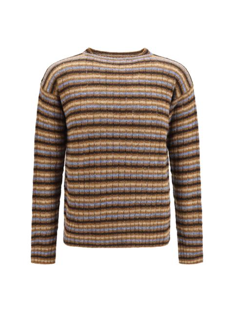 Prada Prada Wool Crewneck Sweater Multicolor Men