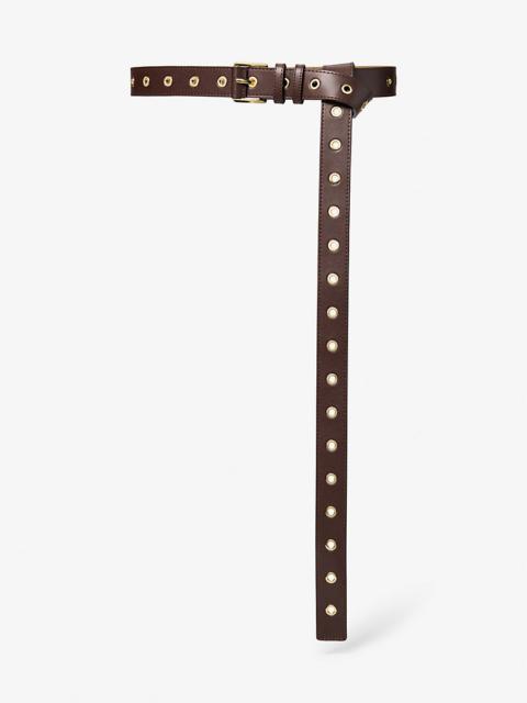 MICHAEL KORS Grommeted Leather Belt
