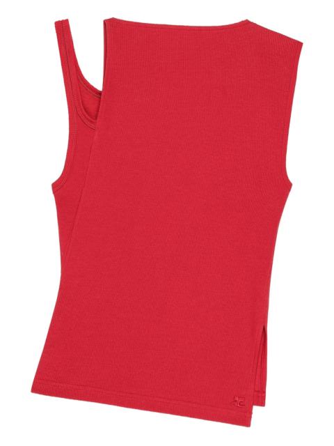 courrèges Transverse 90's Rib Top
