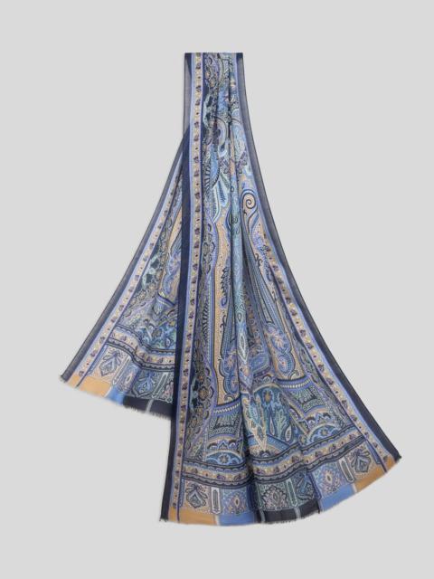 Etro PATTERNED CASHMERE-BLEND SCARF