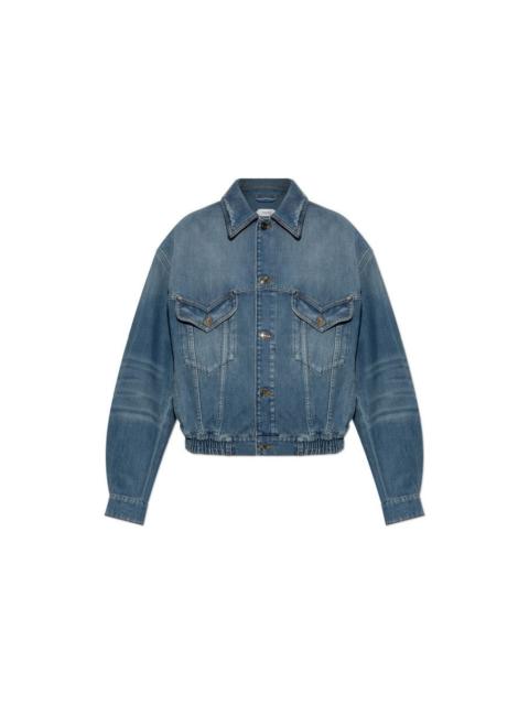VERSACE VERSACE Blue Denim Jacket New & Authentic (Women's size:IT 4