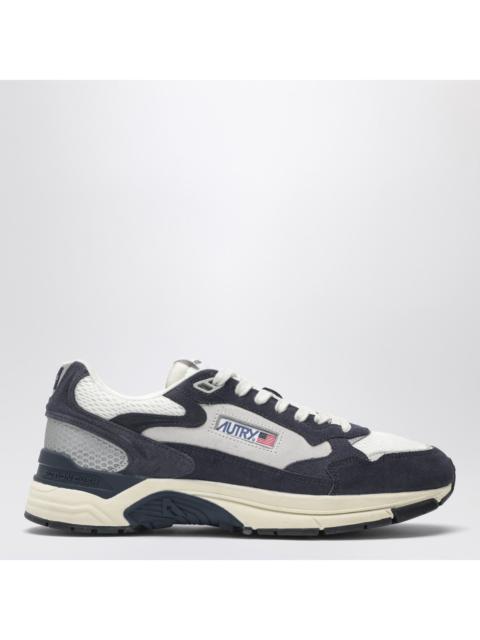 AUTRY Autry Hyperway Sneakers In Blue And Silver Mesh And Suede Men