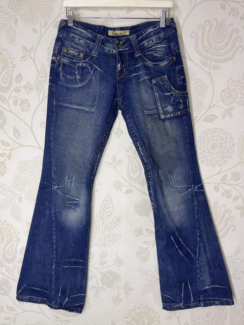 Streetwear - Acid Wash Come Stai Flare ld Denim Japan Jeans