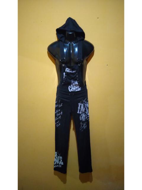 Other Designers Japanese Brand - Punk anarchy strecthable overall bondage hooded
