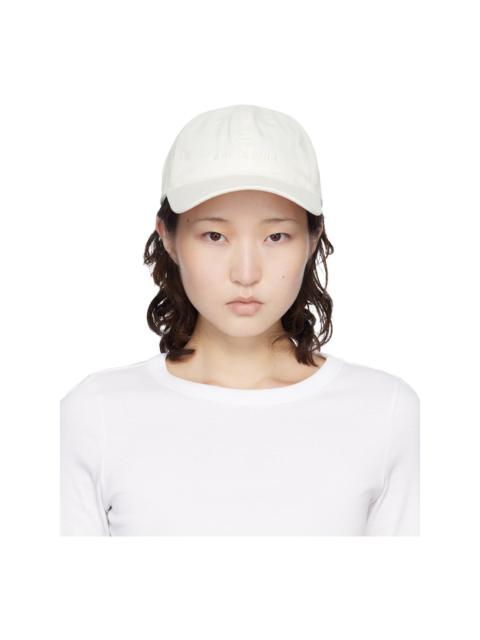 ANINE BING Off-White Jeremy Baseball Cap