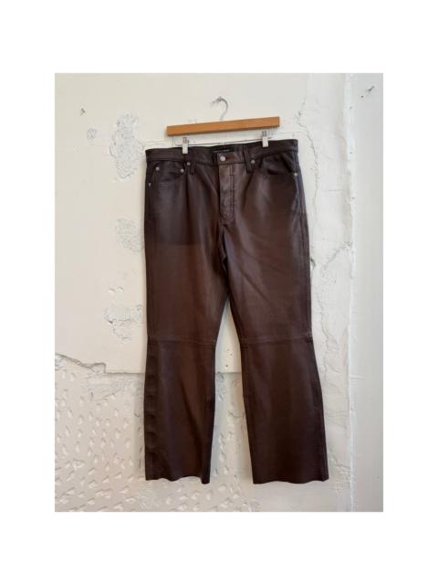 COÛT DE LA LIBERTÉ Cout De La Liberte Jimmy/Baby G Leather Flare Pants
