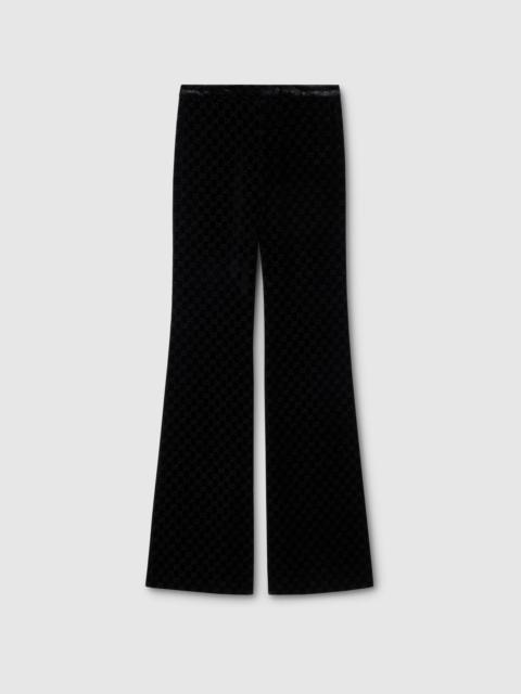 GUCCI GG stretch devoré velvet pants