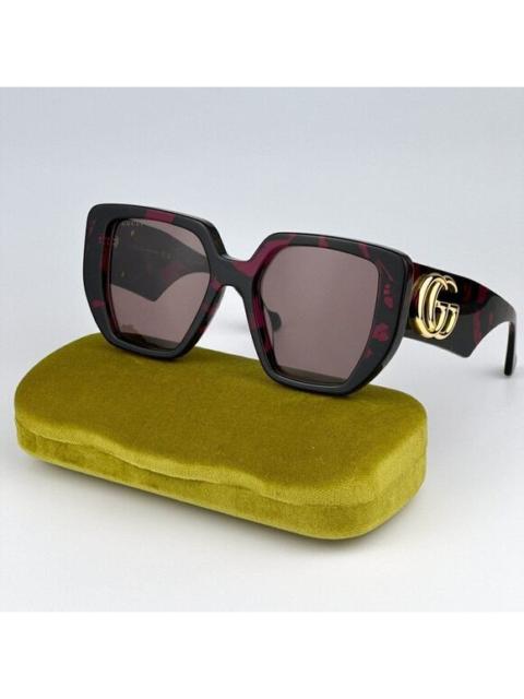 GUCCI SALE! NEW Gucci GG0956S 008 Havana Violet Brown Cat Eye Unisex Sunglasses