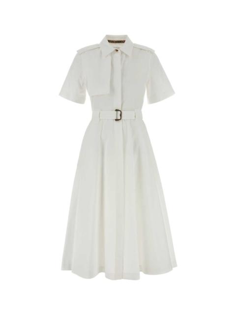 Burberry Burberry Women White Poplin Shirt Dress
