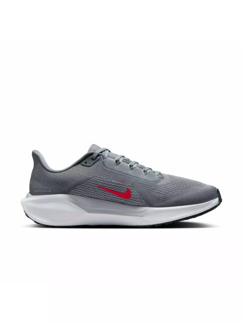 Nike Pegasus 41 "Cool Grey/Wolf Grey/Pure Platinum/Bright Crimson" Men's Wide Running Shoe