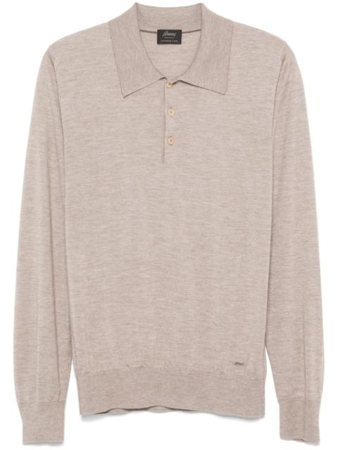 Brioni Brioni Men Cashmere And Silk Polo Shirt