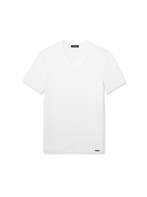 TOM FORD COTTON V-NECK T-SHIRT