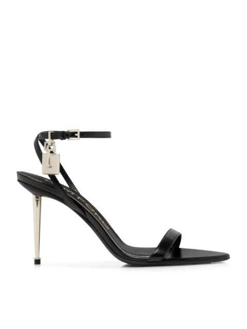 TOM FORD Tom Ford Women Pointed-Toe Sandal With Padlock In Polished Leather