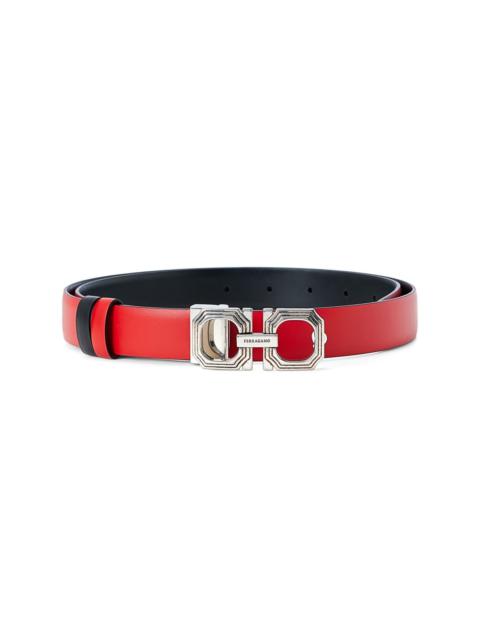Gancini adjustable reversible belt