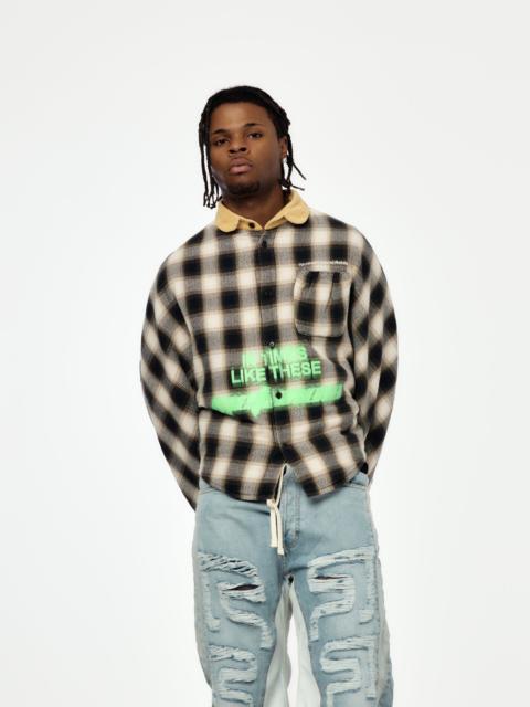 RRR123 IN TIMES LIKE THESE ABRAXAS (BLACK PLAID)