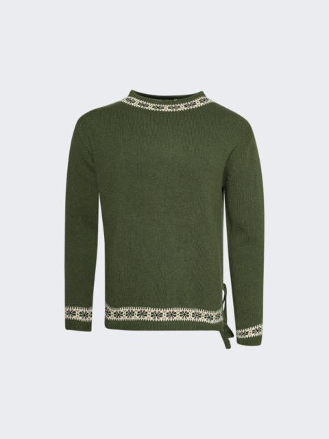 BODE Moritz Sweater Green Multi