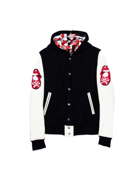 mastermind JAPAN Mastermind Japan Theater8 Rolling Stones Wool Varsity Black Jacket
