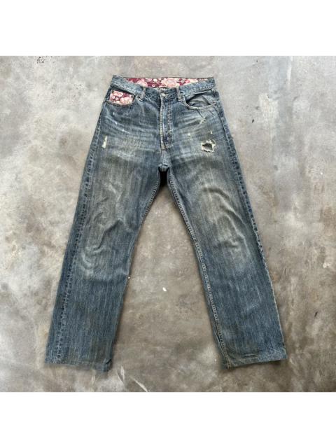 Other Designers Vintage Japanese Distressed Faded Rusty Denim Jean Pant W31