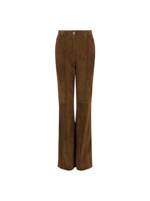 FERRAGAMO Ferragamo Suede Flared Pants