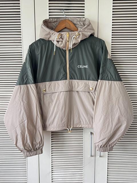 CELINE Celine color-block hooded short jacket