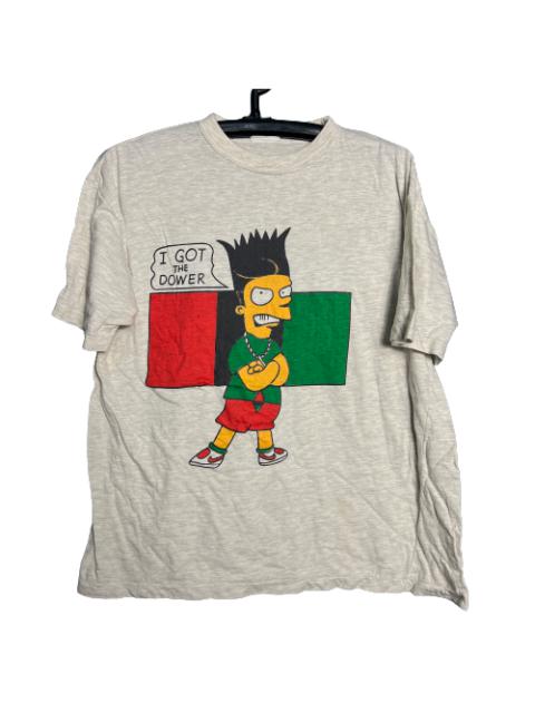 Other Designers Vintage - 🔥RARE🔥Vintage The Bart Simpson Shirt Rasta Single Stich