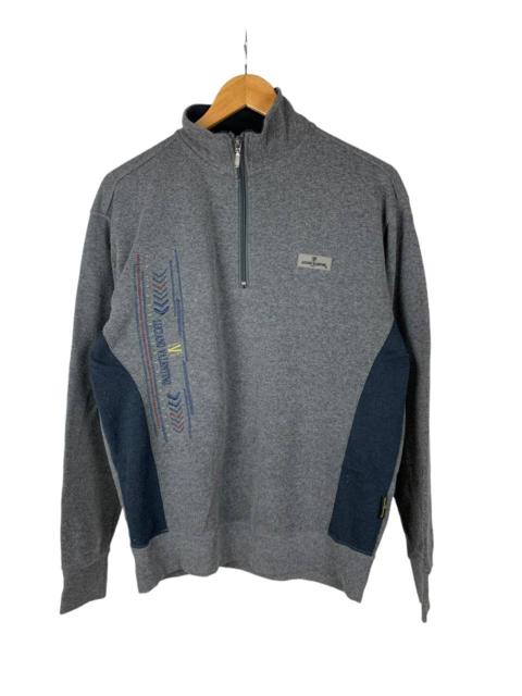 Vintage - Vintage Luciano Valentino Embroidered Logo Halfzip Sweat