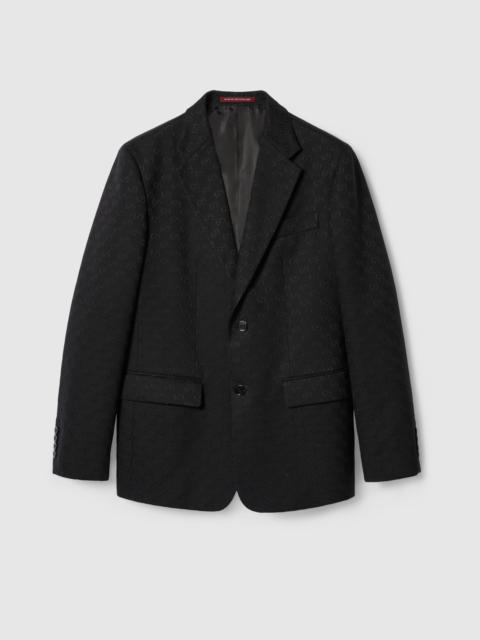 GUCCI Cotton and GG canvas jacket