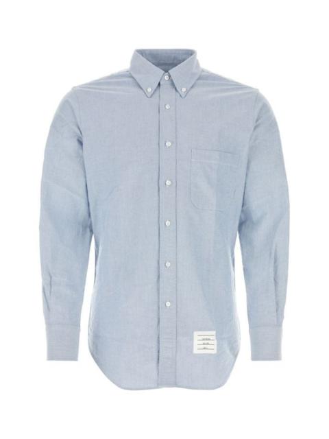 Thom Browne Man Light-Blue Oxford Shirt