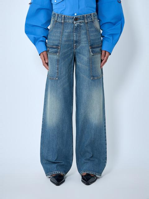 Miu Miu Cargo Denim Jeans