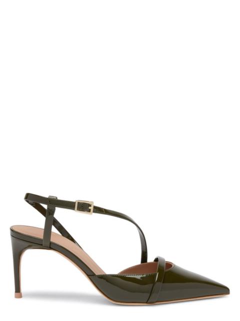 MALONE SOULIERS Malone Souliers Valeria 70 Patent Slingback Pumps