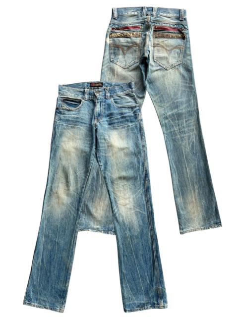 Other Designers Vintage - Y2K Exit Distressed Lowrise Denim Jeans 31x34