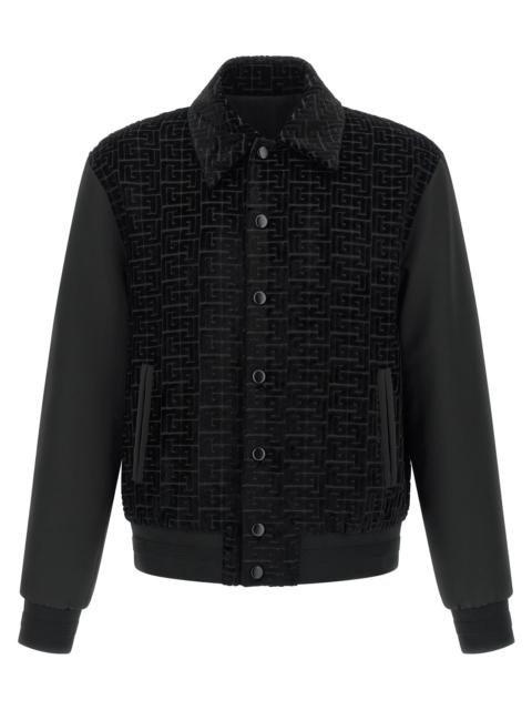 Balmain Balmain Men Velvet Bomber Jacket