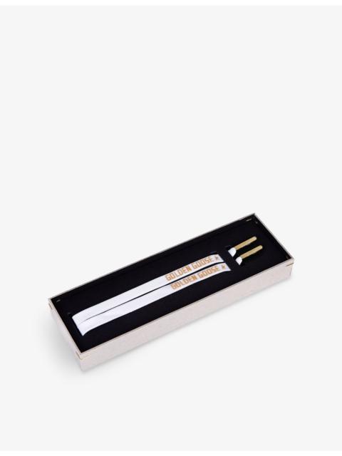 Golden Goose Branded Woven Laces