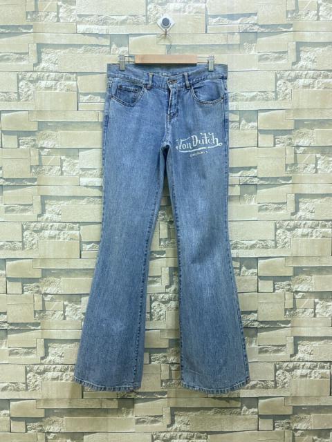 Other Designers Vintage VIN DUTCH Spellout Flared Widelegs Low Rise Denim