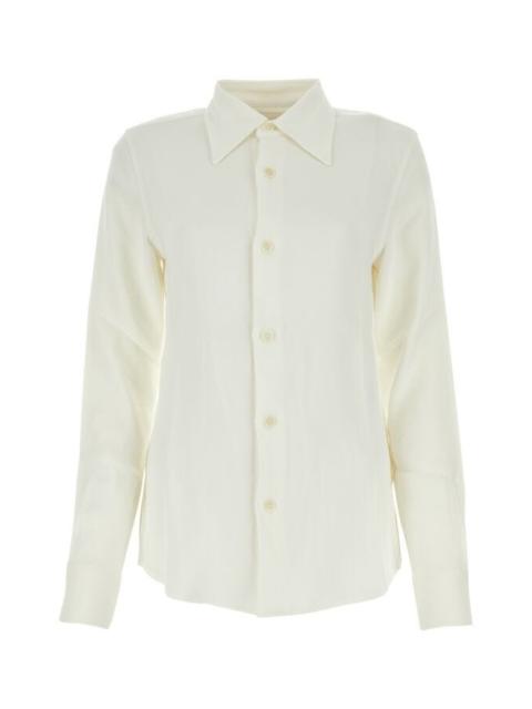 Ami Woman Ivory Viscose Blend Shirt