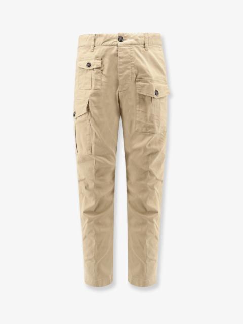 DSQUARED2 Dsquared2 Sexy Cargo Cotton Trousers Beige