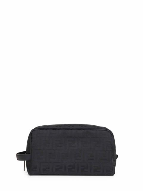 FENDI Fendi Men Black Ff Toiletry Case Medium