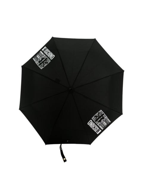 Moschino barcode-print foldable umbrellla