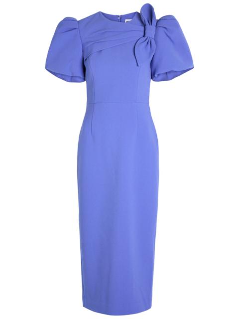REBECCA VALLANCE Rebecca Vallance Violetta Bow-embellished Crepe Midi Dress