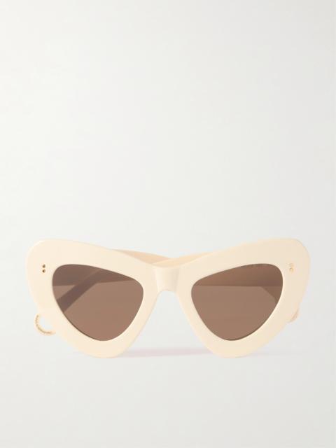 JW Anderson Butterfly Cat-eye Acetate Sunglasses